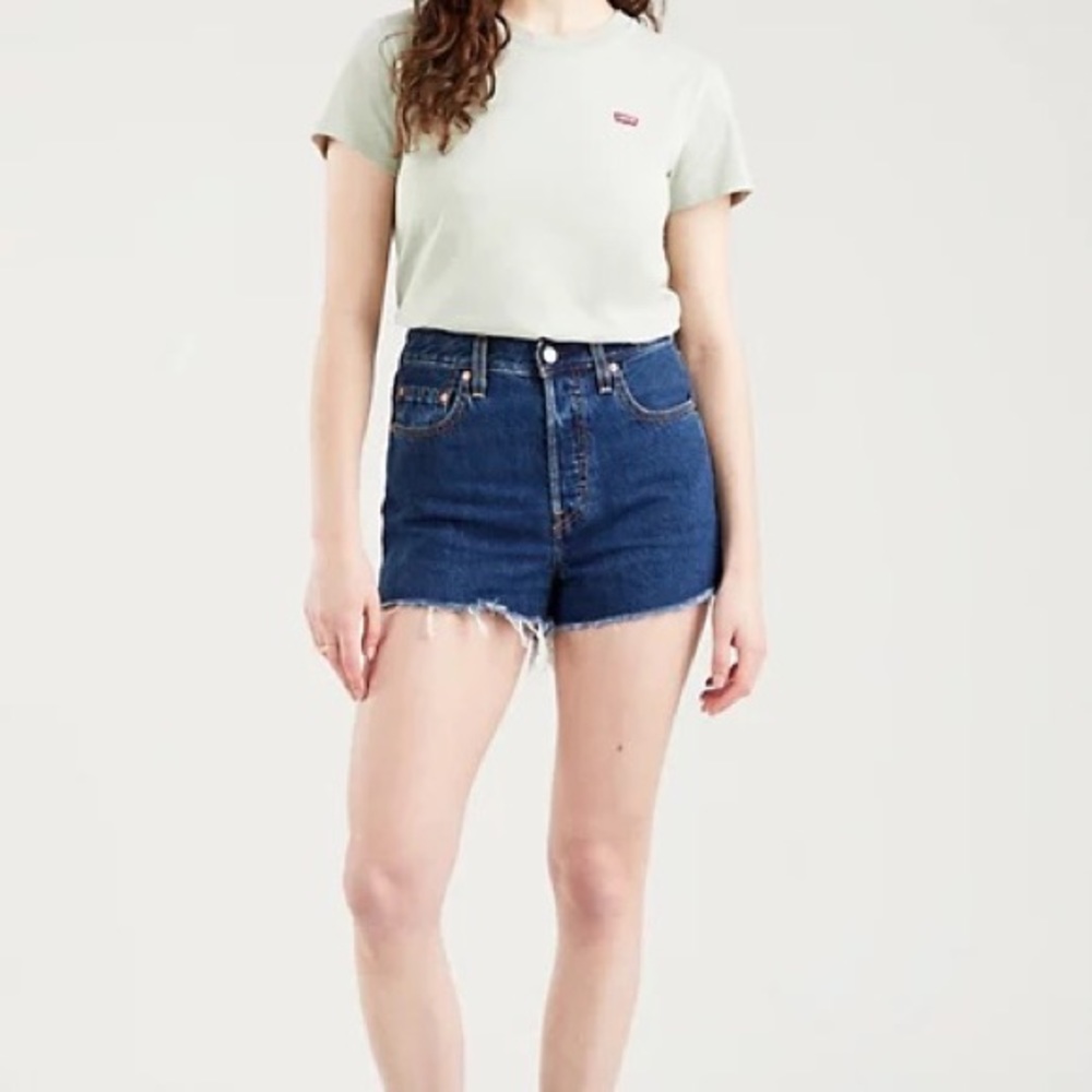 Levi Ribcage Shorts || size 28 | dark blue